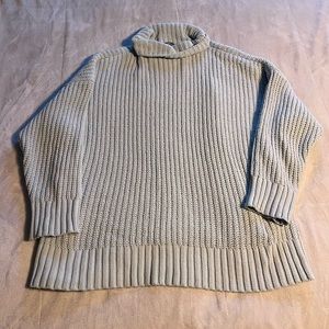 Blue Aerie Cowl Neck Sweater